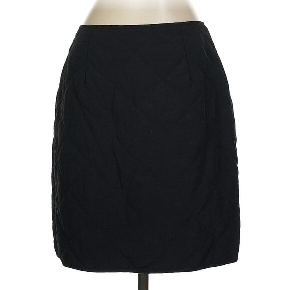 Ba&sh Walas Puff Quilted Zip Front Black Mini Skirt M 2 $195 - Picture 5 of 8